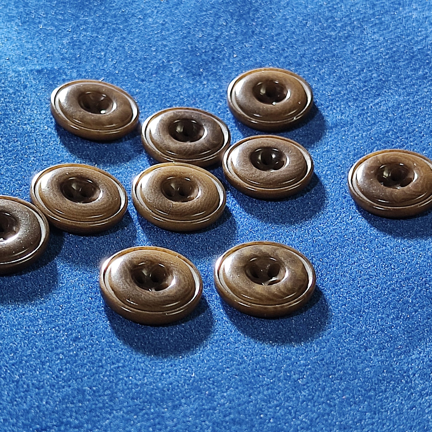 Coffee Brown Corozo Buttons- 4-Hole - Natural Colour May Vary - 11.5mm, 15mm, 18mm, 20mm, 23mm, 25mm, Pack of 50(B1397)