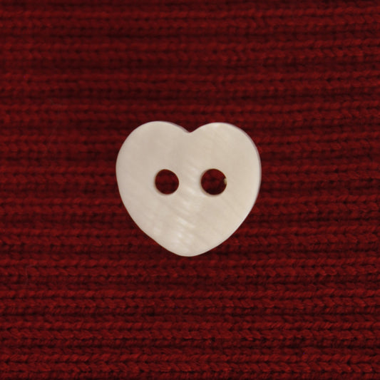 White - Natural Mother of Pearl Shell Buttons - 2 Hole - 11.5mm/ 0.45", Pack of 50(B545)
